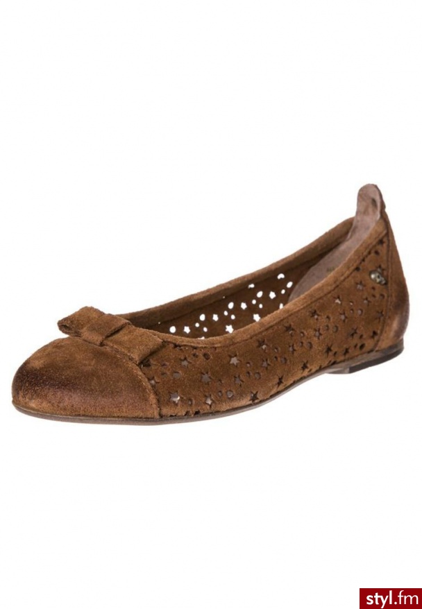 IKKS Baleriny brązowy (ANNE) - Balerinki Buty Moda