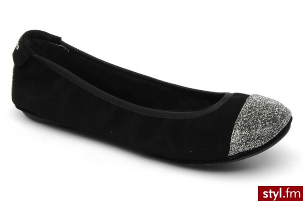 Guess BALERINKI BAYLA BY (CZARNY) (Czarny) - Balerinki Buty Moda