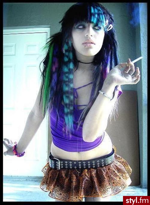 EMO Alternatywne Średnie Fryzury