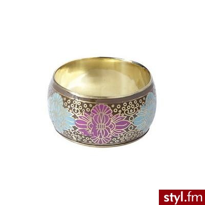 Floral metal bracelet - Multicoloured - Promod - Polyvore. Pobrano ze strony: http://www.polyvore.com/cgi/thing?id=21499540 - Pozostałe Dodatki Moda