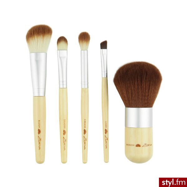 Zoeva Mini Bamboo Set Zestaw pędzli bambusowych w etui - Portfele i etui Dodatki Moda