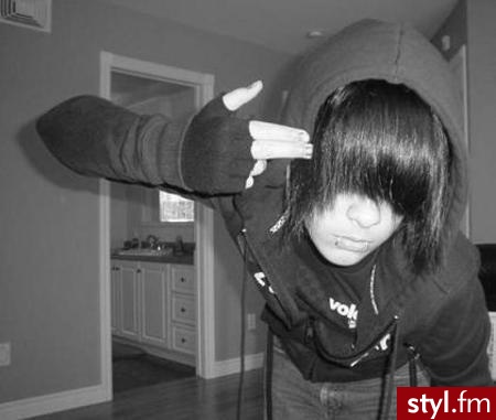 EMO Alternatywne Średnie Fryzury