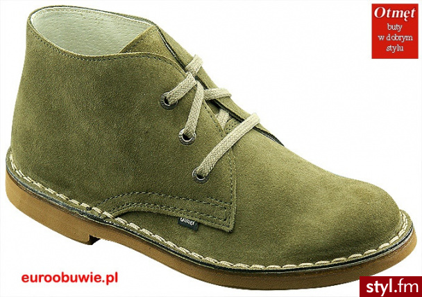 OTMĘT Obuwie Casual Półbuty wysokie OT-R104-AP-M zielony / Oliwkowy - Półbuty Buty Moda