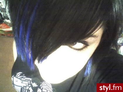 EMO Alternatywne Średnie Fryzury