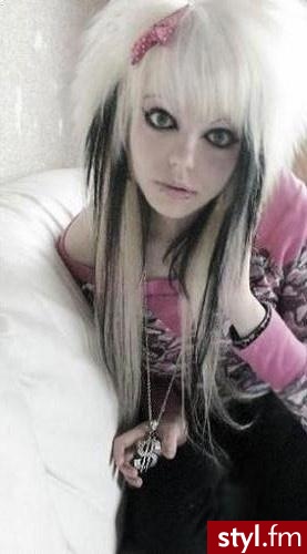 EMO Alternatywne Średnie Fryzury