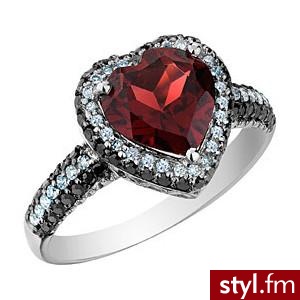Pierścionek z prawdziwego srebra i diamentów...;*. # 978 PLN ($349) - myjewelrybox.com - Pozostałe Dodatki Moda