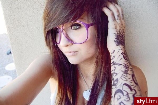 EMO Alternatywne Średnie Fryzury