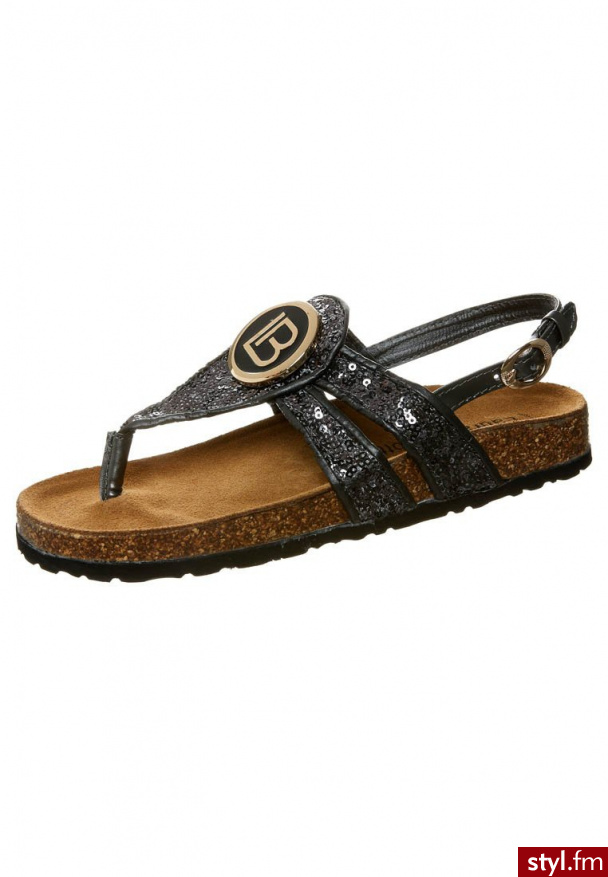 Laura Biagiotti Japonki srebrny 443 - Klapki Buty Moda