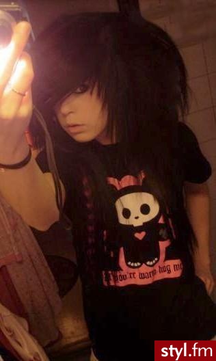 EMO Alternatywne Średnie Fryzury