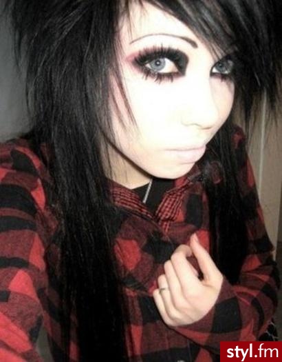 EMO Alternatywne Średnie Fryzury