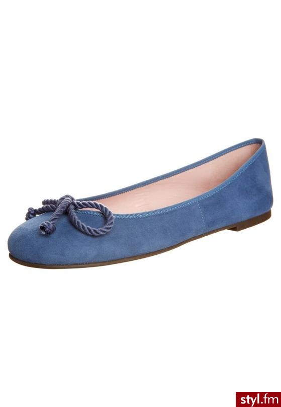 Pretty Ballerinas Baleriny niebieski - Balerinki Buty Moda