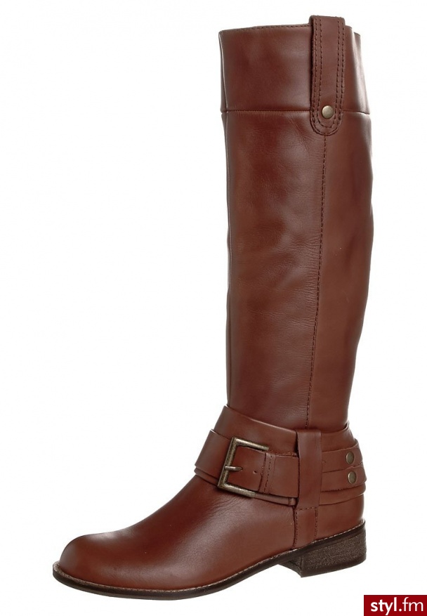 SPM KA Kozaki brązowy - Kozaki Buty Moda