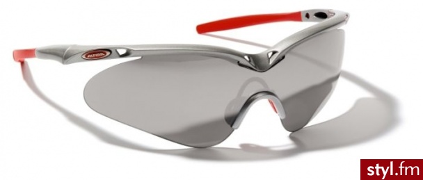 ALPINA okulary sportowe GUARD-SHIELD kolor: Stalowo-czerwone - Okulary Dodatki Moda