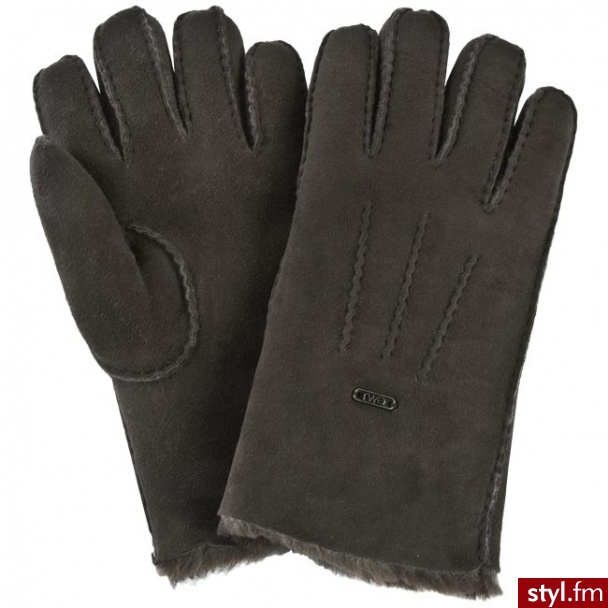 EMU Australia Rękawczki Męskie Dinner Plain Gloves Chocolate Brązowy - Emu Buty Moda