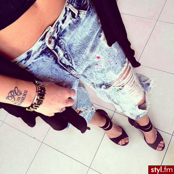 Jeansy Spodnie Moda