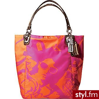duża, kolorowa Coach - 489$ - Pozostałe Torebki Moda