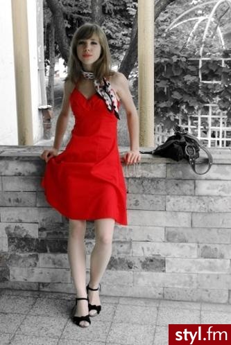 Sukienka & apaszka Orsay, buty House. - Moda uliczna Inne Moda