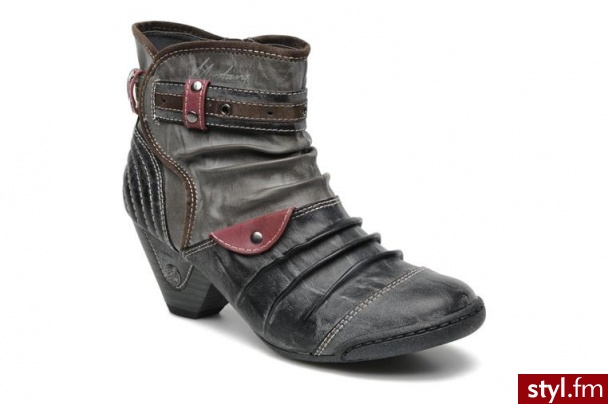 Mustang shoes PÓŁBUTY I BOTKI MELODY BY (Szary) - Botki Buty Moda