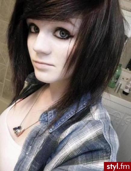EMO Alternatywne Średnie Fryzury
