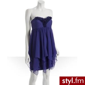 Marc Bouwer GlamIt! purple chiffon rosette detail strapless... - Polyvore. Pobrano ze strony: http://www.polyvore.com/marc_bouwer_glamit_purple_chiffon/thing?id=14197240 - Pozostałe Ciuchy Moda