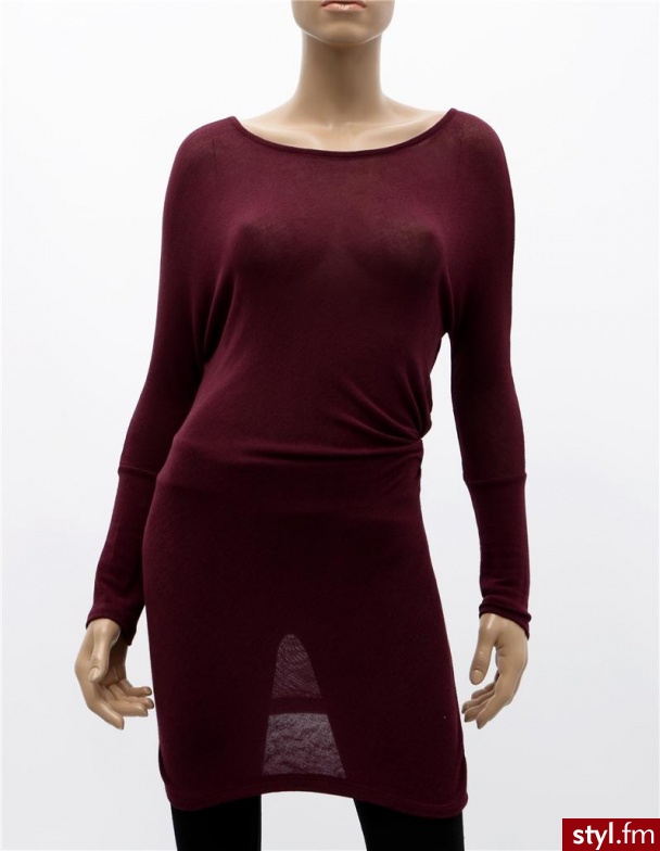 Unisono TUNIKA 25-8185 BORDO - Tuniki Ciuchy Moda