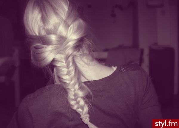 Blond Warkocze Proste Na co dzień Długie Fryzury