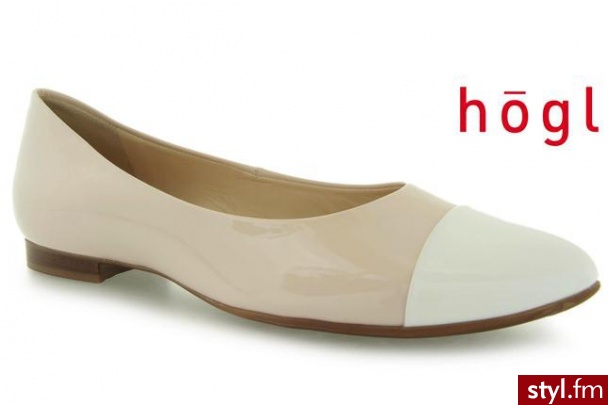 Hogl 1074 Softlack rose weiss - Balerinki Buty Moda