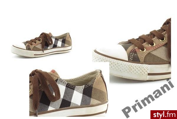 PIĘKNE TRAMPKI BURBERRY - Pozostałe Buty Moda