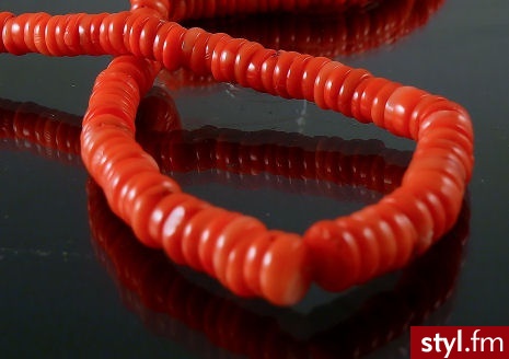 Koral Oponki 4/12mm, Sznur 40cm - Korale Biżuteria Moda