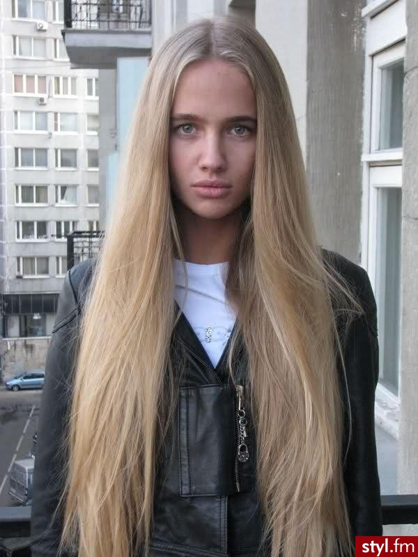 Blond Rozpuszczone Proste Na co dzień Długie Fryzury
