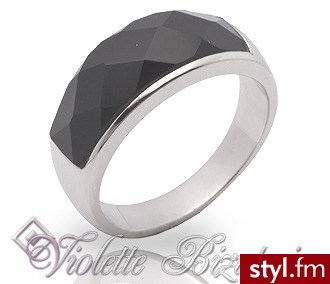 Violette  Srebrna pierscionek kolekcj z Agatem VY22 - Pierścionki Biżuteria Moda