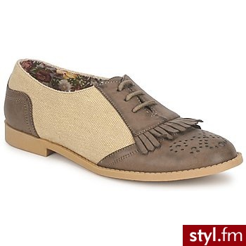 Moony Mood DERBY VINEME Brown / ECRU - Pozostałe Buty Moda