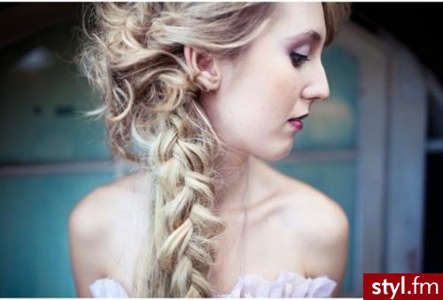 Blond Warkocze Proste Na co dzień Długie Fryzury