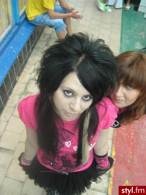 EMO Alternatywne Średnie Fryzury