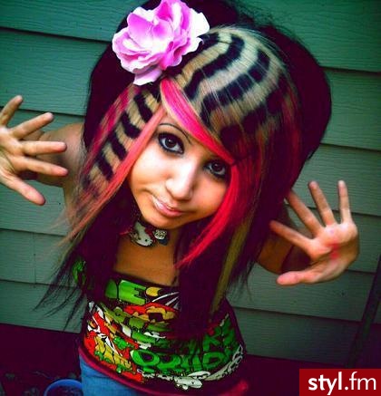 EMO Alternatywne Średnie Fryzury