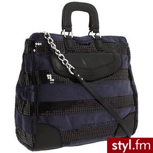 Juicy Couture - Sequin Stripe Dame (Club Navy/Black Sequin)... - Polyvore. Pobrano ze strony: http://www.polyvore.com/juicy_couture_sequin_stripe_dame/thing?id=23950118 - Pozostałe Torebki Moda