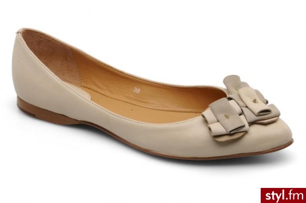 Bertie BALERINKI MILENA BY BERTIE (Beżowy) - Balerinki Buty Moda