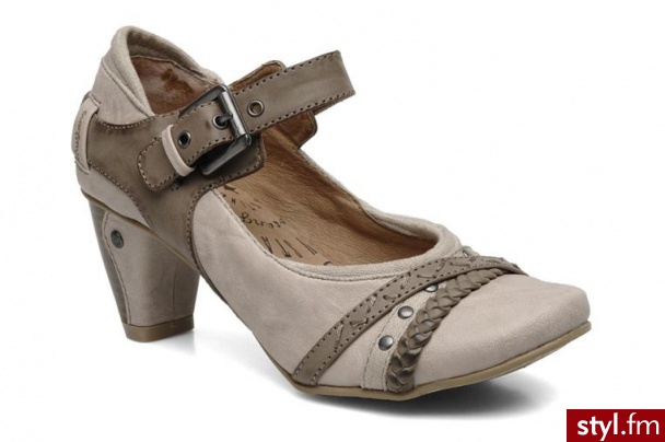 Mustang shoes CZÓŁENKA G2 TOILE W BY (Beżowy) - Czółenka Buty Moda