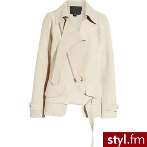 Alexander Wang Deconstructed suede biker jacket - Polyvore. Pobrano ze strony: http://www.polyvore.com/cgi/thing?id=28963711 - Pozostałe Ciuchy Moda