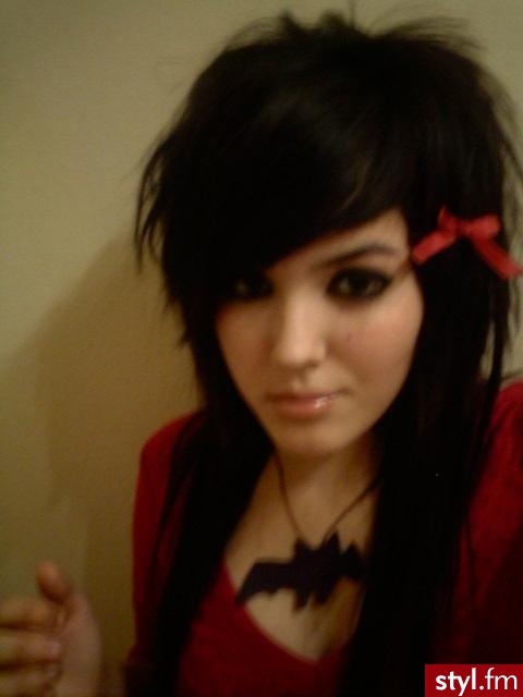 EMO Alternatywne Średnie Fryzury