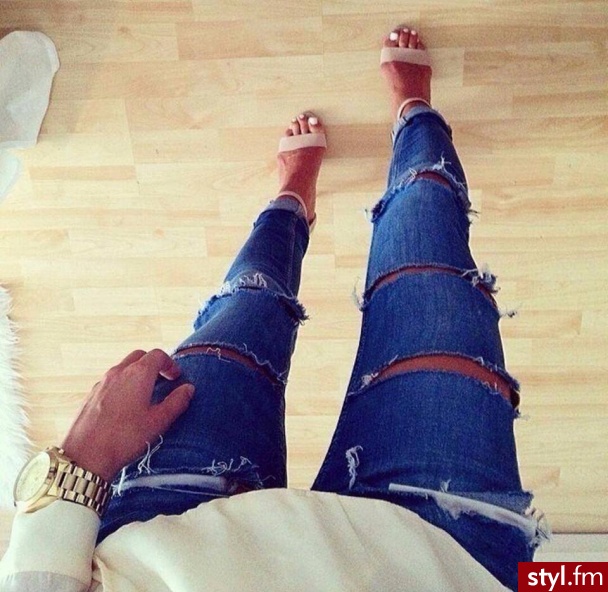 Jeansy Spodnie Moda