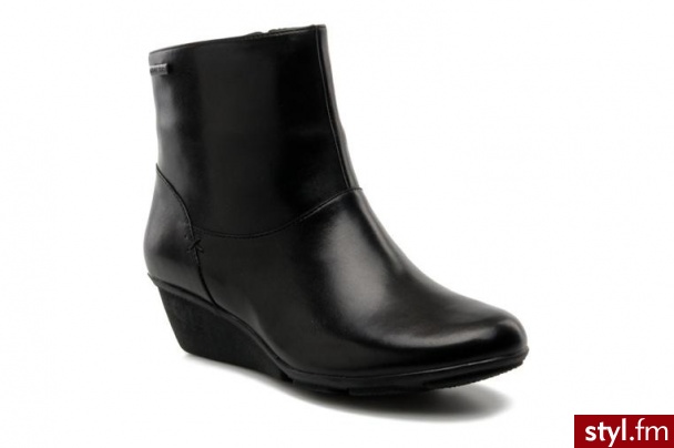 Clarks PÓŁBUTY I BOTKI MOAT PIER GTX BY CLARKS (Czarny) - Botki Buty Moda