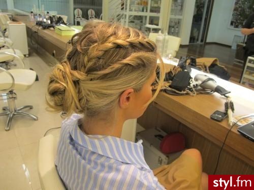 Blond Warkocze Proste Na co dzień Krótkie Fryzury