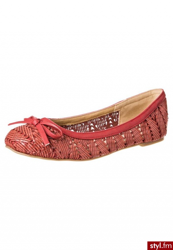 Best Mountain MARAFIA Baleriny czerwony - Balerinki Buty Moda