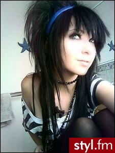EMO Alternatywne Średnie Fryzury