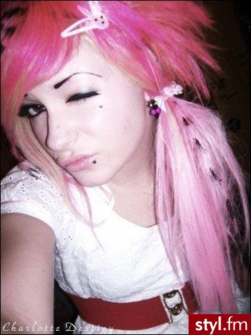 EMO Alternatywne Średnie Fryzury