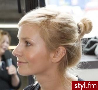 Blond Kok Proste Na co dzień Średnie Fryzury