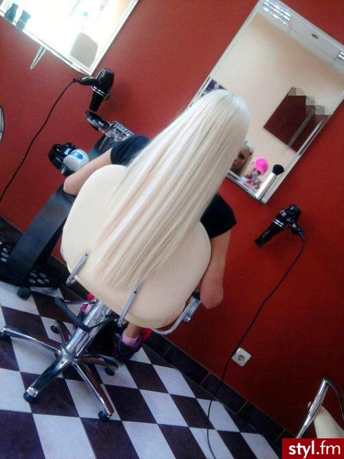 Blond Rozpuszczone Proste Na co dzień Długie Fryzury