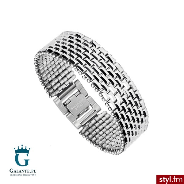 Inspirit Bransoleta męska szeroka SB-022 - Bransoletki Biżuteria Moda