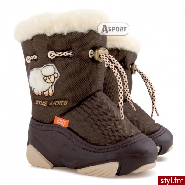 Demar buty zimowe, śniegowce dziecięce LITTLE LAMB 4015b - Pozostałe Buty Moda